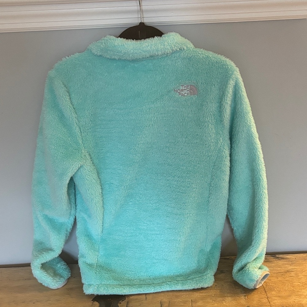 The North Face Women’s Plush Full-Zip Teddy Jacket in Aqua - Picture 6 of 11